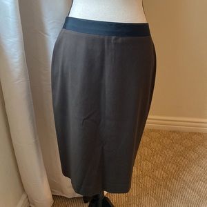 Eli Tahari brown pencil skirt SZ 6
